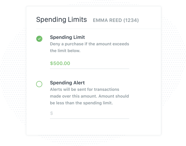 Setting debit card spending limits and alerts