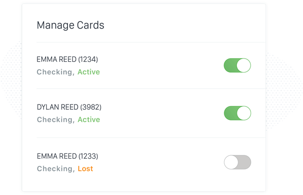 Managing multiple debit cards